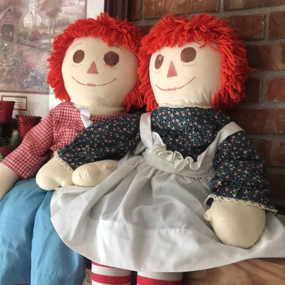 Rare Vintage Large 3 Foot Tall Raggedy Ann & Andy‼️FINAL SALE - Picture 4 of 7